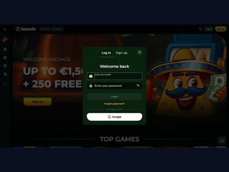 Pakiet powitalny Casinacho Casino — trzy bonusy depozytowe i darmowe spiny