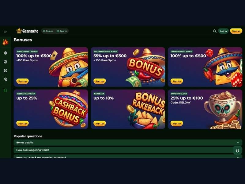Katalog gier Casinacho Casino Nacho Casino — sloty live i oryginały